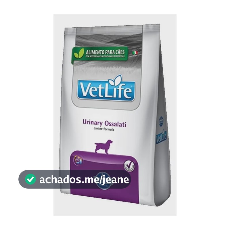 Ração Seca Vet Life Urinary Ossalati Cão Adulto 2kg