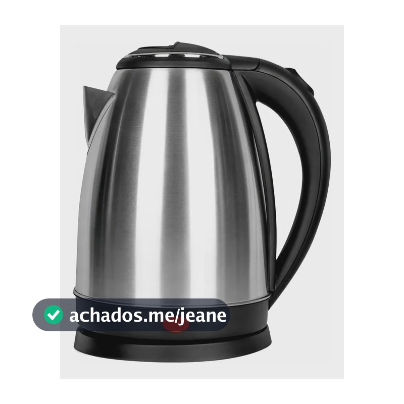Chaleira Elétrica 1,8l 1000w Jarra Para Água Quente Inox 220v