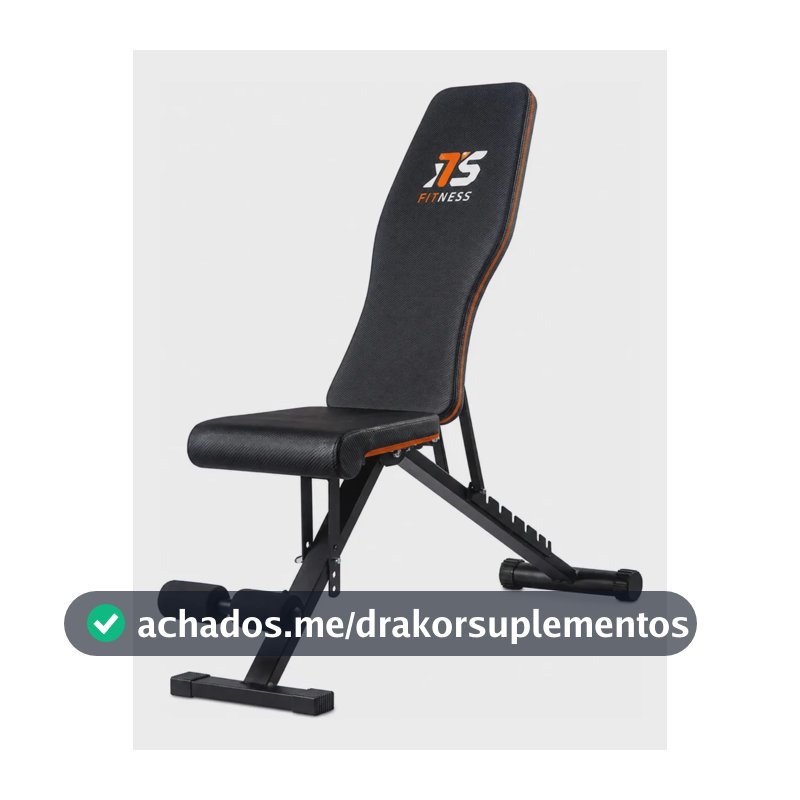 Banco Ajustável para Musculação ITS Fitness, Dobrável e com 7 Posições