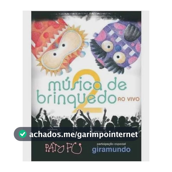 Dvd - Pato Fu - ( Música De Brinquedo Vol.2 Ao Vivo ) - 2019