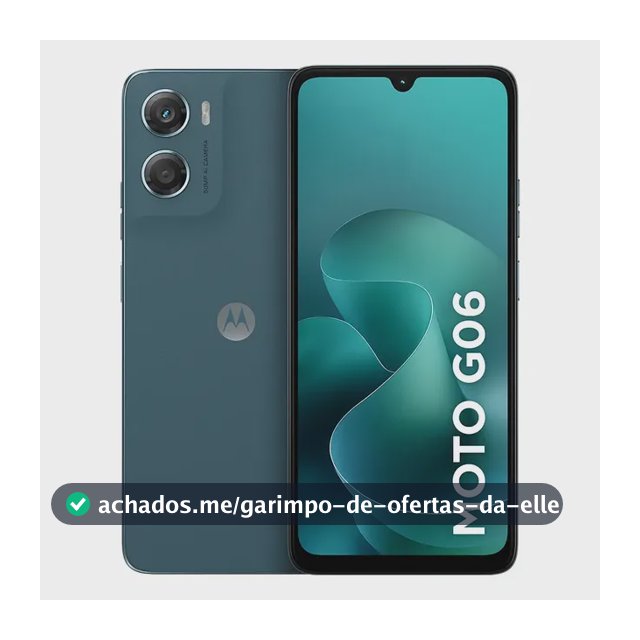 Smartphone Moto G06 128GB 4GB RAM + 8GB RAM Boost, Câmera 50mp,Bateria 5200mah - Azul