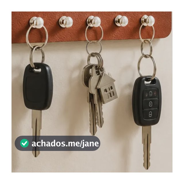 Porta Chaves Mdf Acabamento Em Couro E Frases Personalizadas