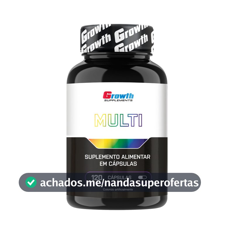 Multivitamínico Growth Supplements em cápsula Sem sabor x 100g de 120 un