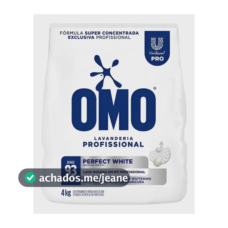 Omo Perfect White Lava Roupas Pó