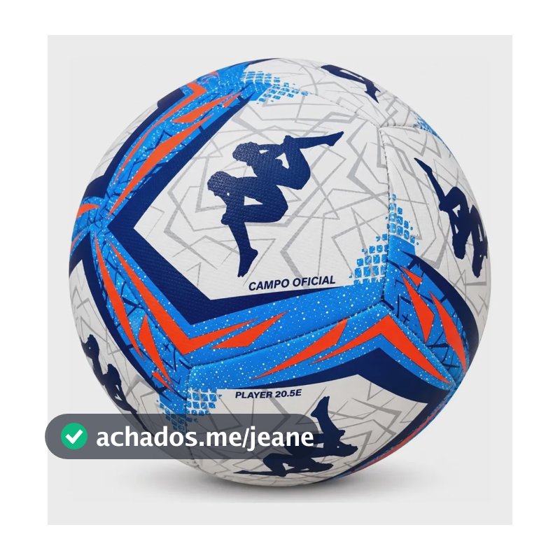 Bola De Futebol Campo Kappa Player Para Jogo E Treino Azul