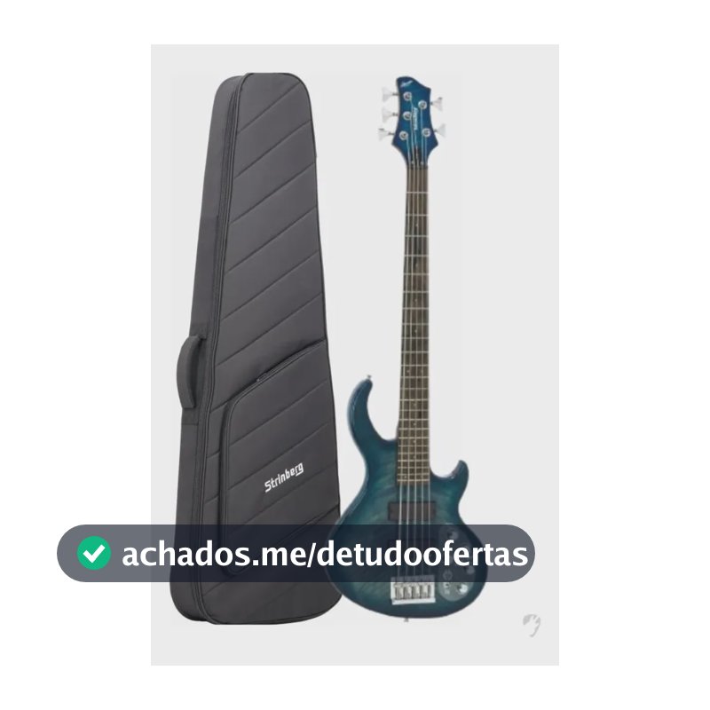 Contrabaixo Strinberg Horizon H5b Ativo 5c Trans Blue