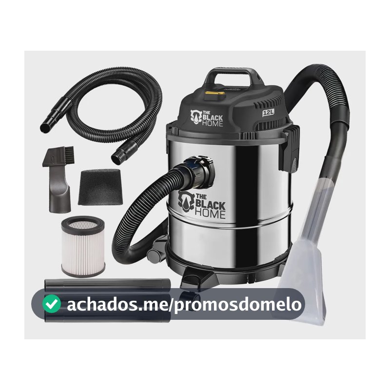 Aspirador Extrator De Pó E Água Inox The Black Tools Cinza 127v