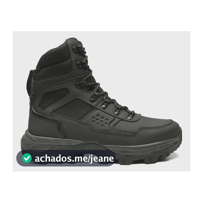 Bota Tática Militar Coturno Cano Alto Macboot Orix 02 Couro Preto 40 Br