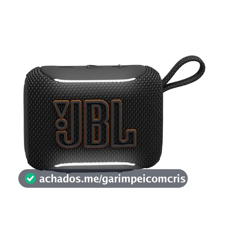 Caixa Som Jbl Go 5 Bluetooth Portátil Prova Dágua Preto
