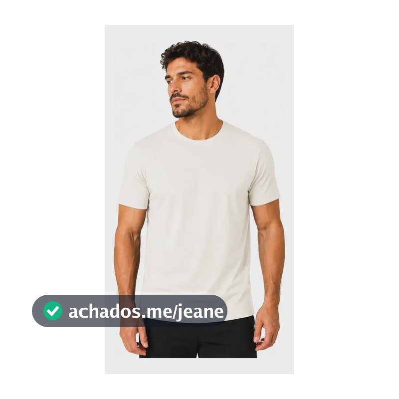 Camiseta Tech Modal Antiodor Não Amassa Não Desbota Premium Off White Lisa G Liso