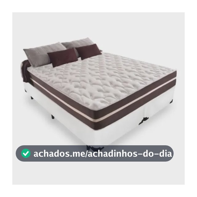 Cama Box King 193 Com Colchão Little Angel Mola Superlastic