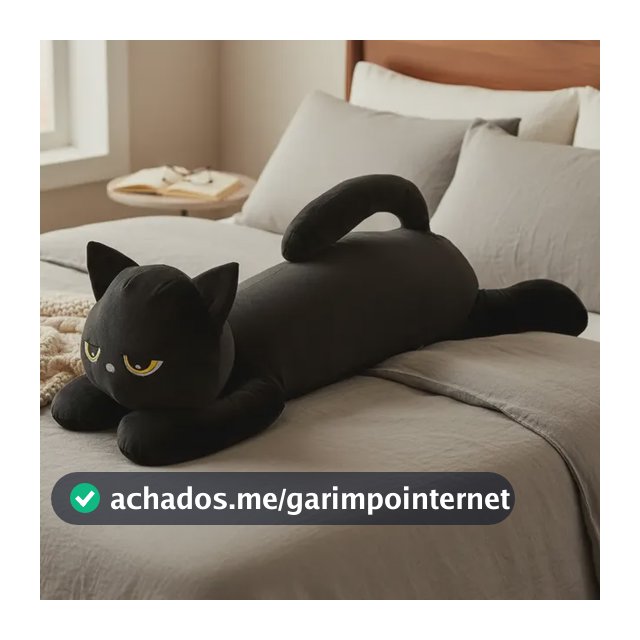 Xuxão Travesseiro Gigante Pelúcia Gato 1,0m Macio