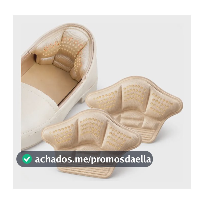 Protetor Calcanhar Evita Bolha Machucados Conforto Ajustavel Bege 5mm