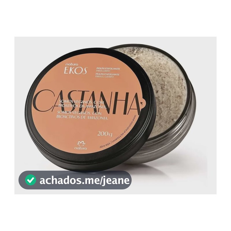 Esfoliante de Castanha para o Corpo Ekos 200g em polpa