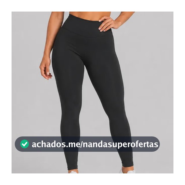Calça Legging Feminina Cintura Alta Flanelada Treino Fitness