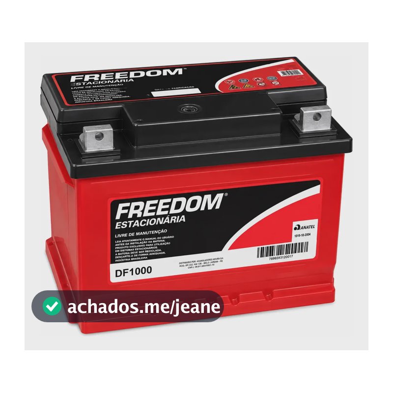Bateria Estacionaria Heliar Freedom Df1000 70ah Barco Lancha
