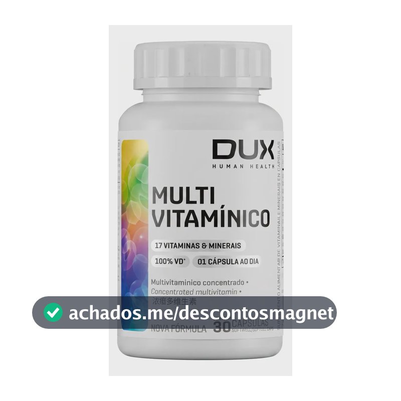 Multivitamínico - Pote 30 Cápsulas Dux Nutrition