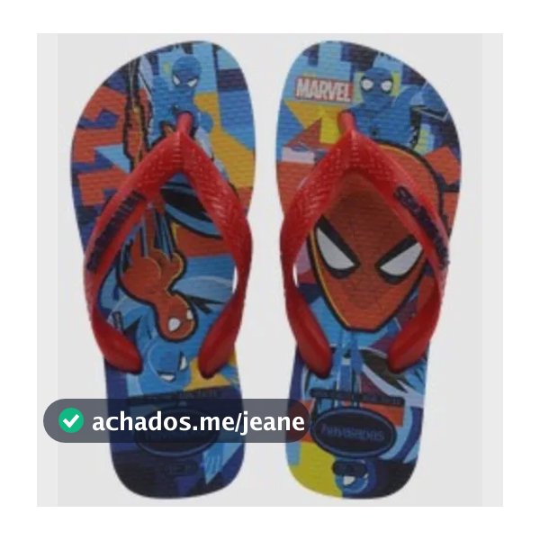 Chinelo Havaianas Marvel Infantil Vingadores Desenho Meninos Marinho Homem Aranha /spider Man/ Marvel/ Heróis 31.32 Br