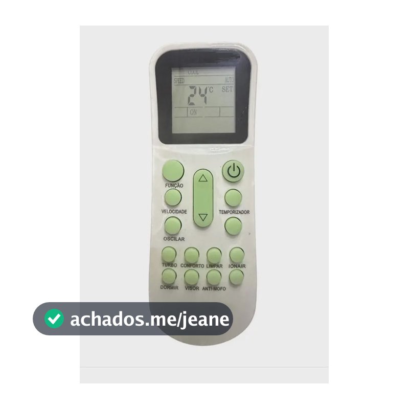 Controle Remoto Ar Condicionado Compatível com Elgin Ykr-k/001e