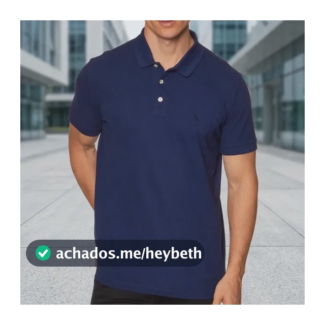 Camisa Reserva Masculino Polo Regular Essence Marinho Liso M