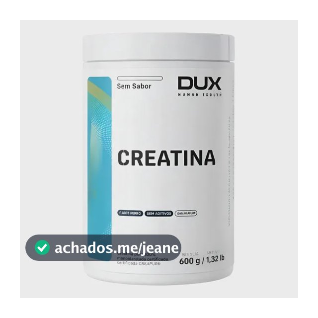 Creatina monohidratada Dux Human Health em pó Sem sabor x 600g