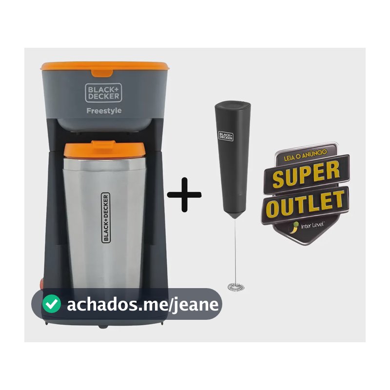 Outlet Kit Cafeteira Individual Copo Cm01 220v Black Decker Preto 220v