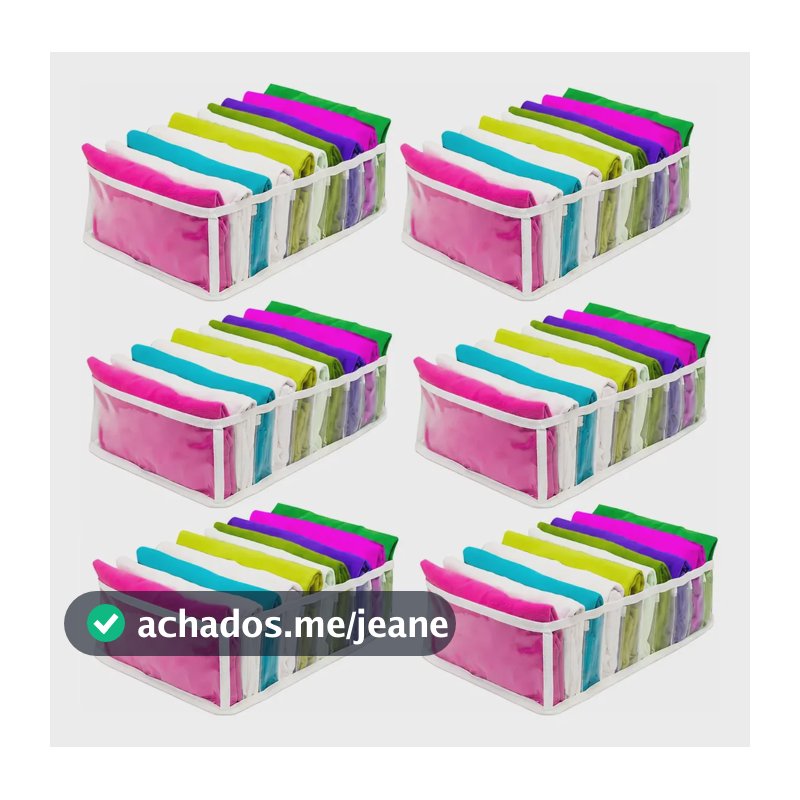Kit 6 Colmeia Organizadora De Gavetas P, M, G Baby E Adulto Kit 6un - G 10x25x35cm