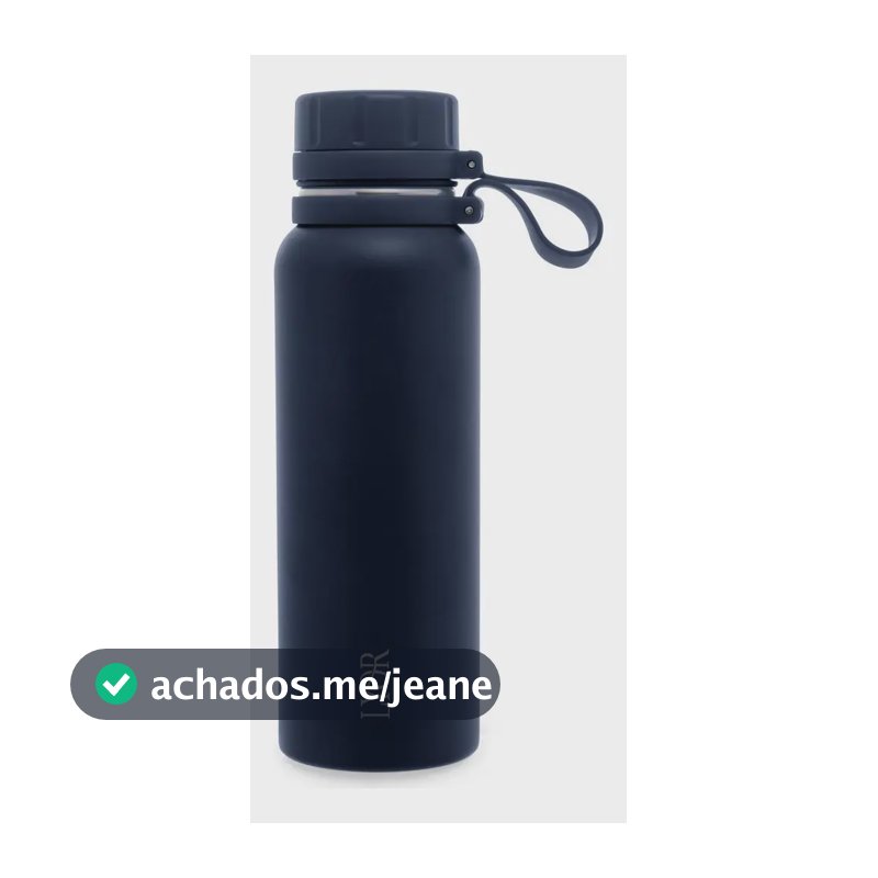 Garrafa Térmica Lyor De Aço Inox Explorer Azul