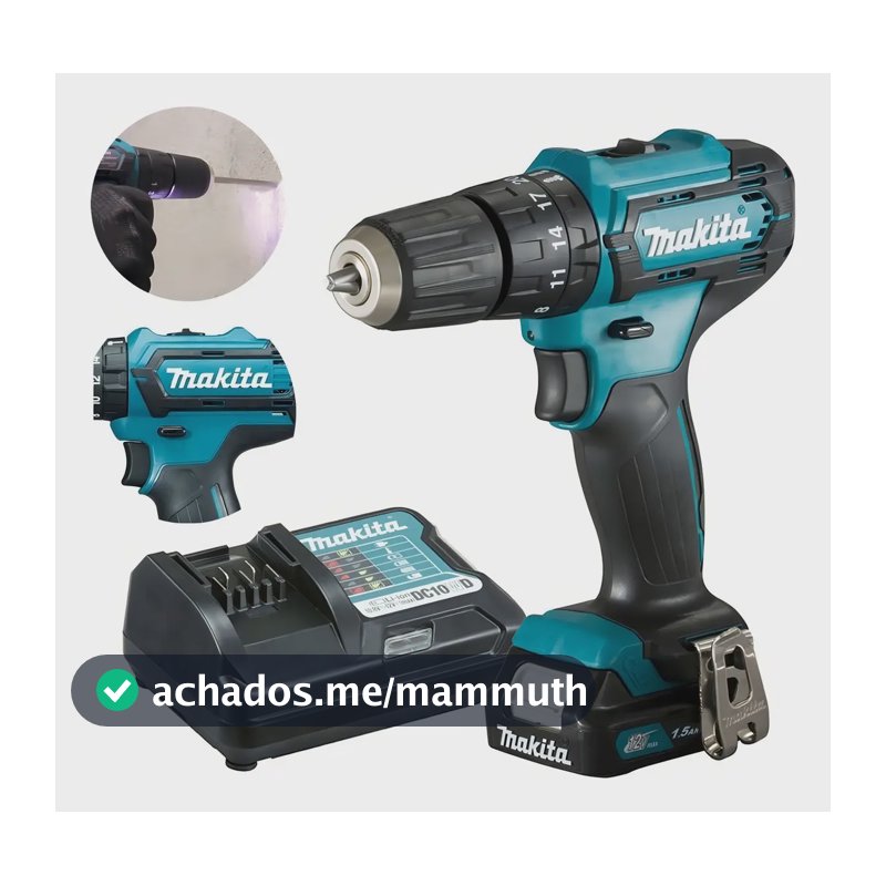 Parafusadeira E Furadeira Impacto 12v 3/8 1,5ah Makita