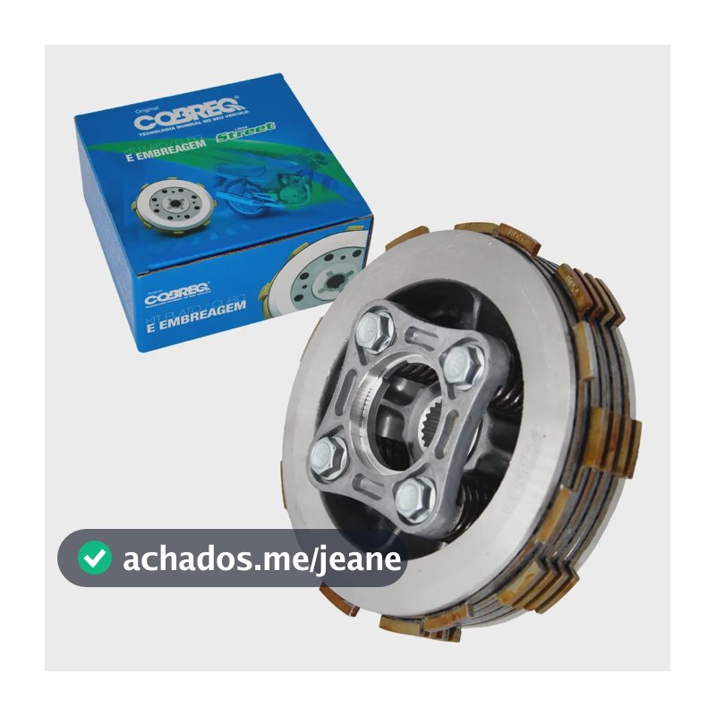 Kit Embreagem 4 Molas Cg Fan Bros 160 Xre 190 Todas Cobreq