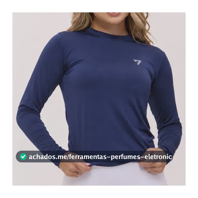 Camiseta Feminina Térmica Manga Longa Proteção Solar Uv