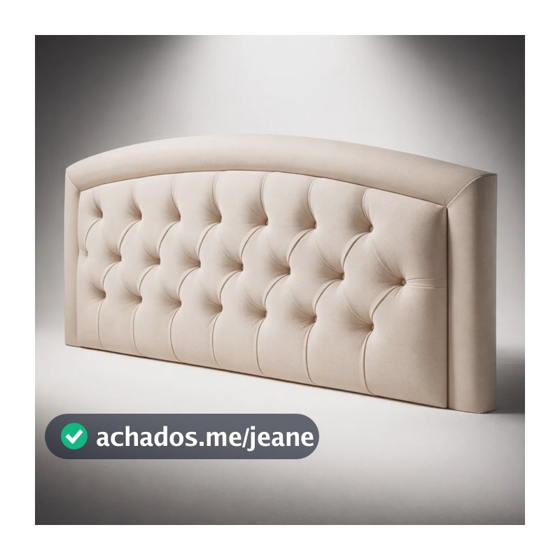 Cabeceira Queen Cama Box Estofada Fiori Painel Moderno Bege