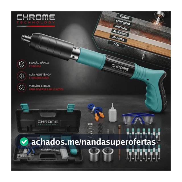 Pistola Fixação Finca Pino Ação Direta Pregos Epi Maleta Pinador Pregador Grampeador Rebitador De Prego Pressão Ferramenta Para Drywal Gesso Concreto Aço Parede