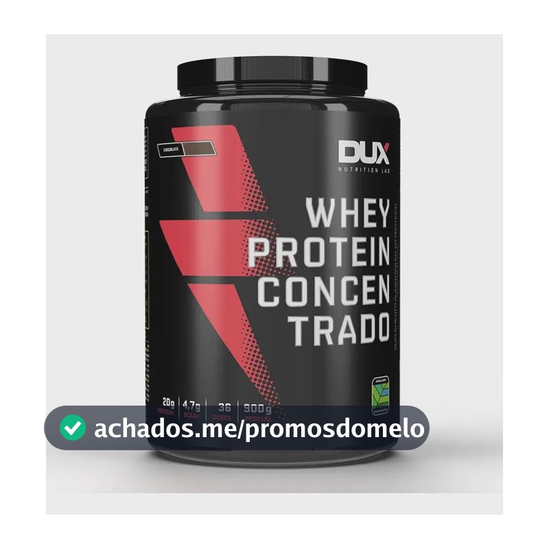 Whey Protein Concentrado Dux Nutrition (900g) Sabores Sabor Neutro