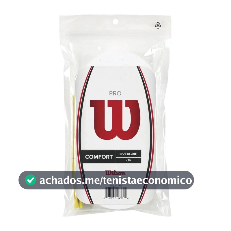 Wilson Pro Overgrip (paquete De 30), Blanco Blanco