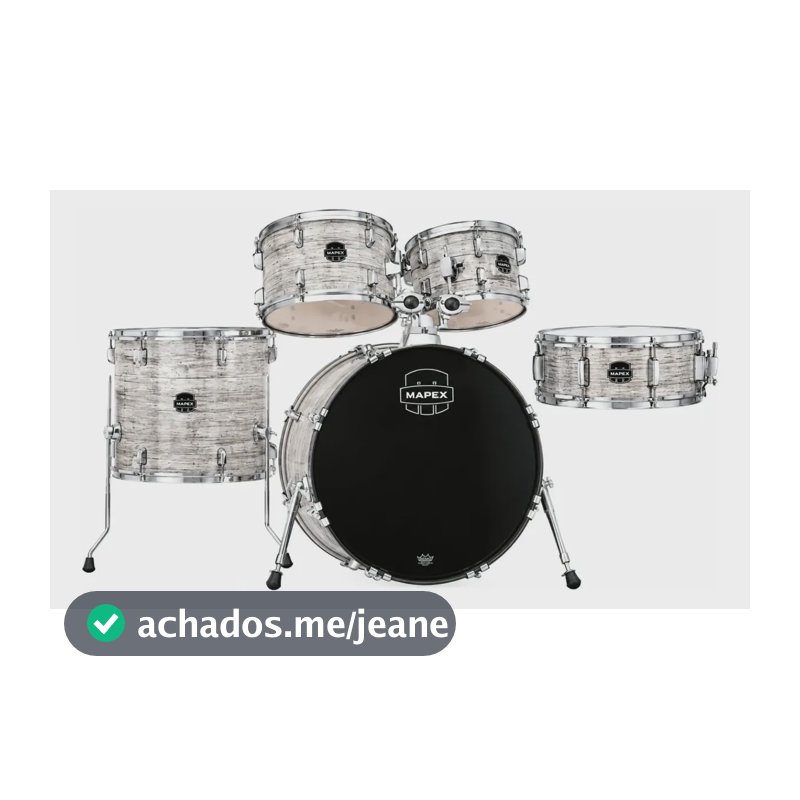 Bateria Mapex  Shell Pack Branco Mármore Bumbo 22 Cm5294 Branco Mármore