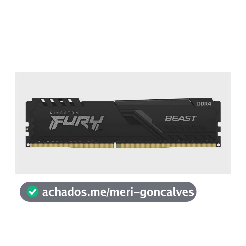 Memória Kingston De 8gb Dimm Ddr4 3200mh. Kf432c16bb/8