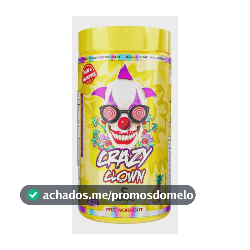 Pré Treino Crazy Clown 300g Demons Lab Sabor Yellow Blood