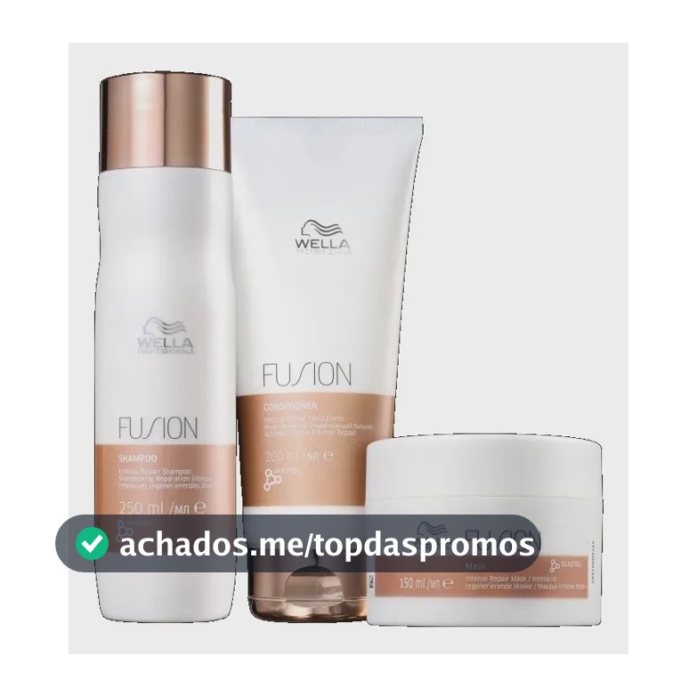 Kit Wella Fusion Shampoo 250ml + Cond. 200ml + Mascara 150ml