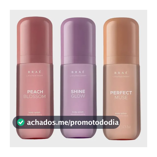 Braé By Ana Paula 3 Body Splash Peach + Perfect + Shine