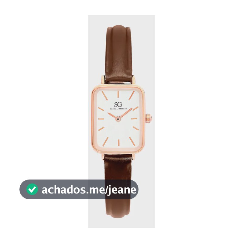Relógio Feminino Quadrado Square Bronx Rose Gold