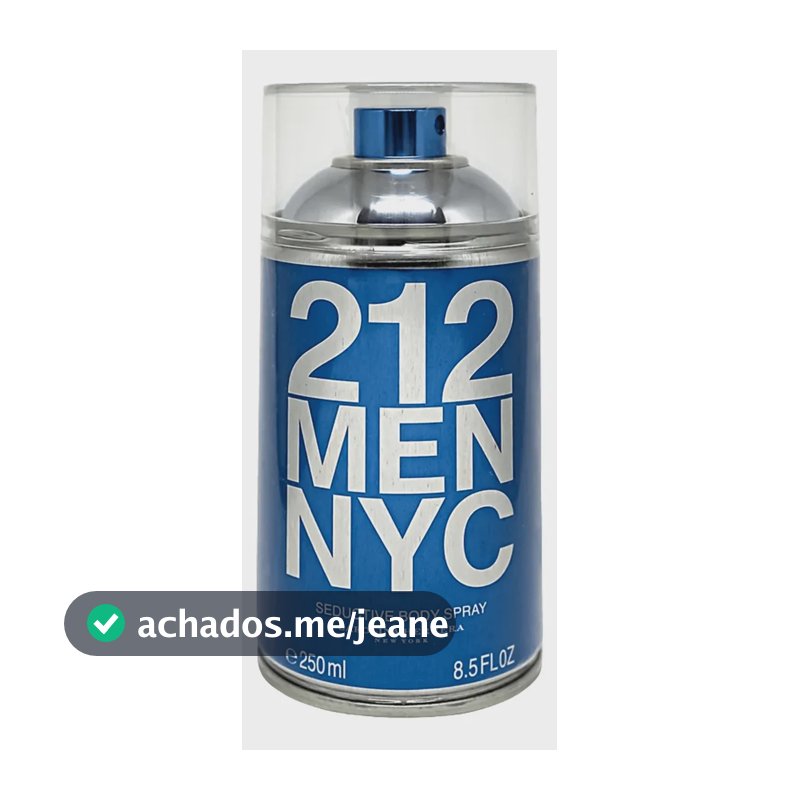 Carolina Herrera 212 Nyc Seductive - Body Spray Masc. 250ml