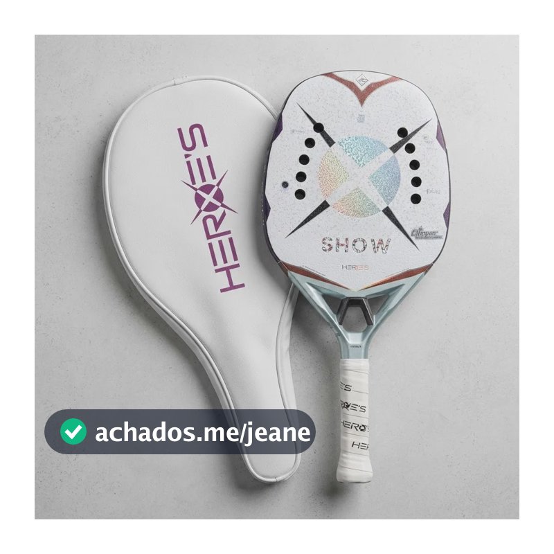 Raquete Beach Tennis Heroes Show Tratamento Glipper E Nota Com Tratamento Glipper