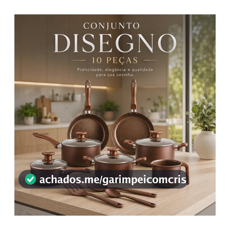 Jogo De Panelas 10 Peças Antiaderente Marrom Com Tampa De Vidro Linha Familiar Designo Cozinha Alumínio Revestido Ideal Para Fritura Arroz Vapor Fogão Gás Elétrico