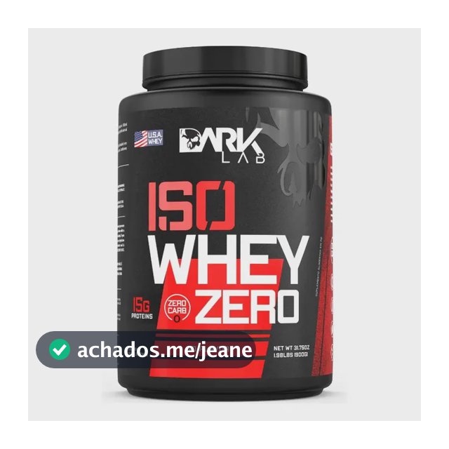 Whey Isolado Zero Carb 900g Natural - Dark Lab (Low Carb)