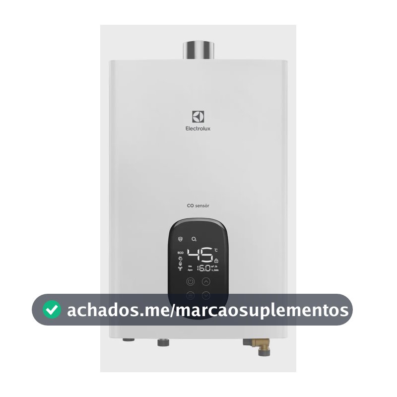 Aquecedor De Água A Gás Electrolux Exaustão 16l H16bn Bivolt
