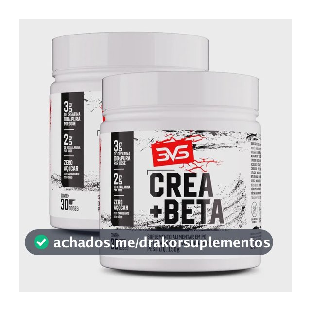 2 Unidades Da Creatina + Beta Alanina Fórmula Avançada  Sem Sabor