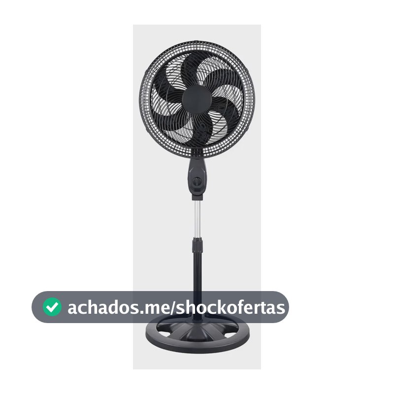 Ventilador De Pé Chão 18 Pol Turbo 3 Vel 110v Ou 220v Fs 109 110v Fs 109