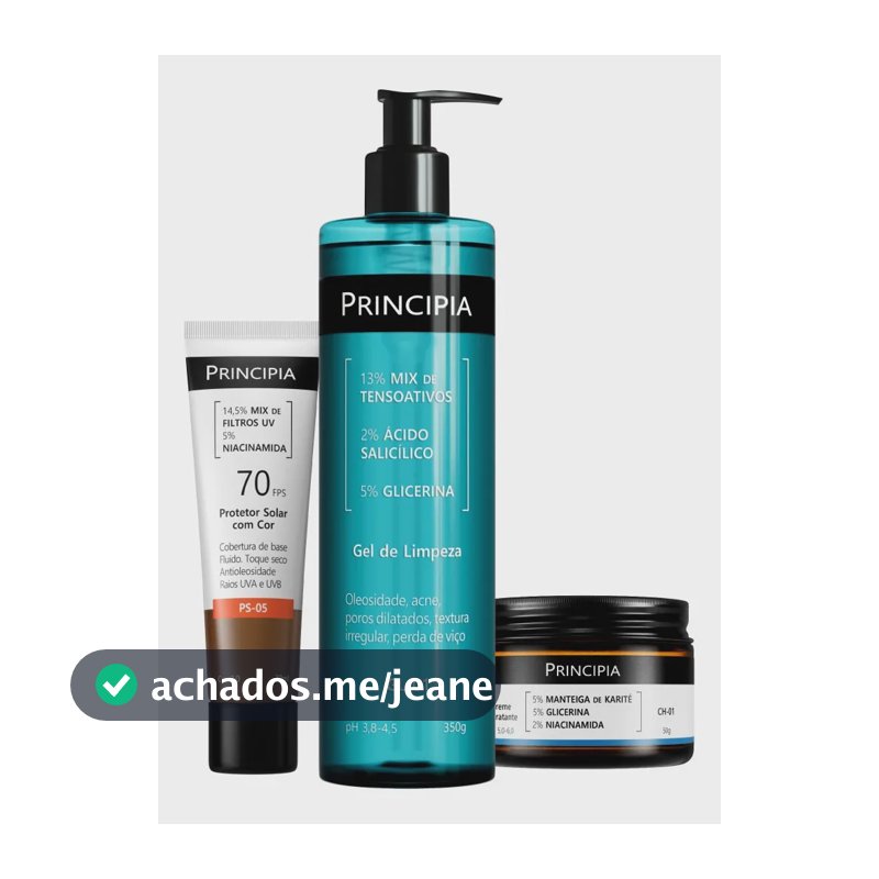 Principia Kit Protetor Cor 7.0 + Limpeza + Hidrata