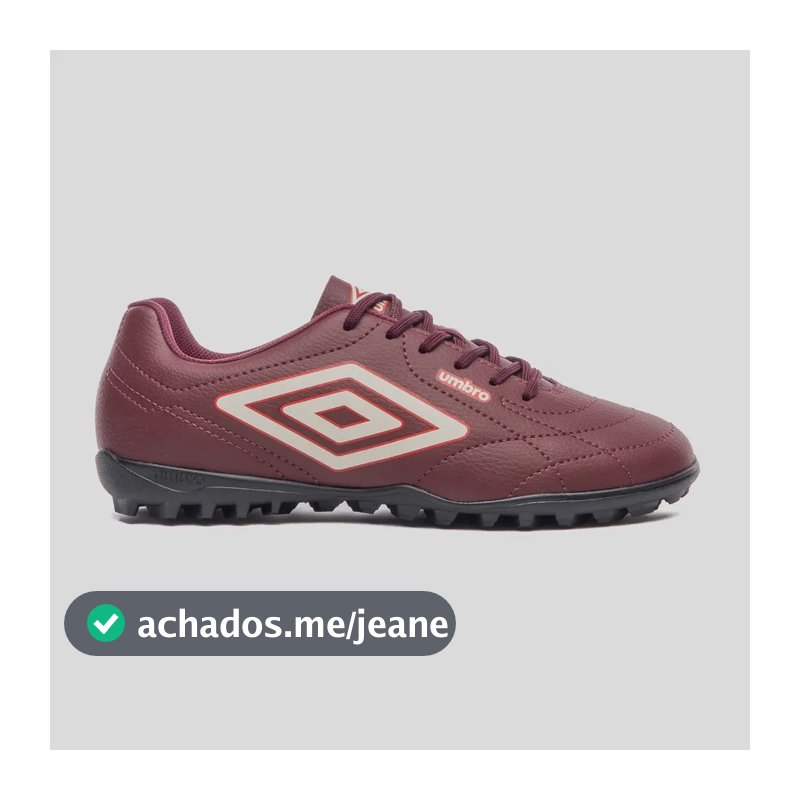 Chuteira Society Masculino Class Footballer Umbro Vinho/white Asparagus 39 Br